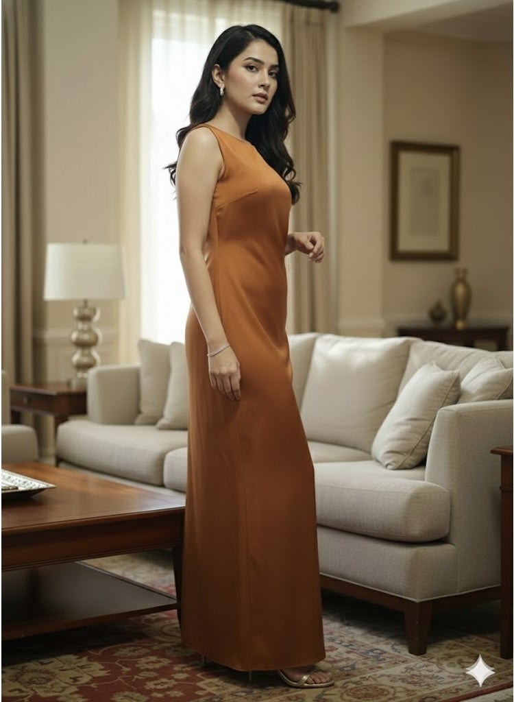 FULL JOY Elegant Evening Dress with a Modern Design that combines simplicity and luxury With  one-shoulder Style. - Image 2